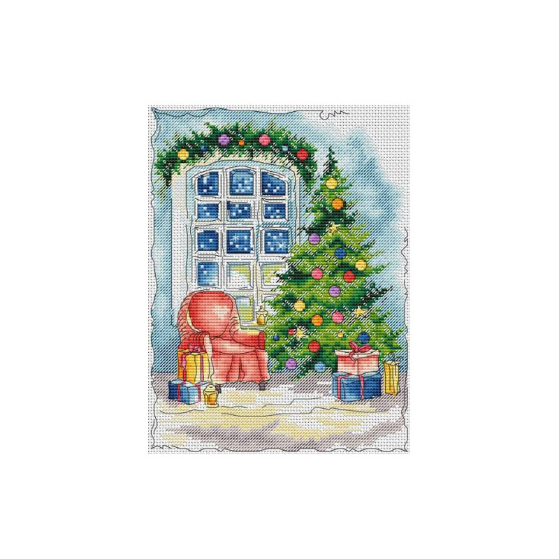CROSS STITCH KIT  “Christmas Eve” LADY 01311