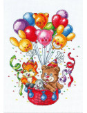 CROSS STITCH KIT  “Balloons” LADY 01080