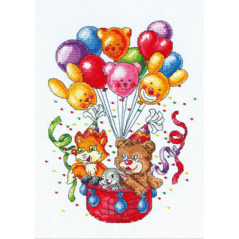 CROSS STITCH KIT  “Balloons” LADY 01080