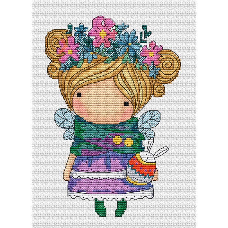 Набір для вишивання Дівчинка Весна, Iris Design 05723А