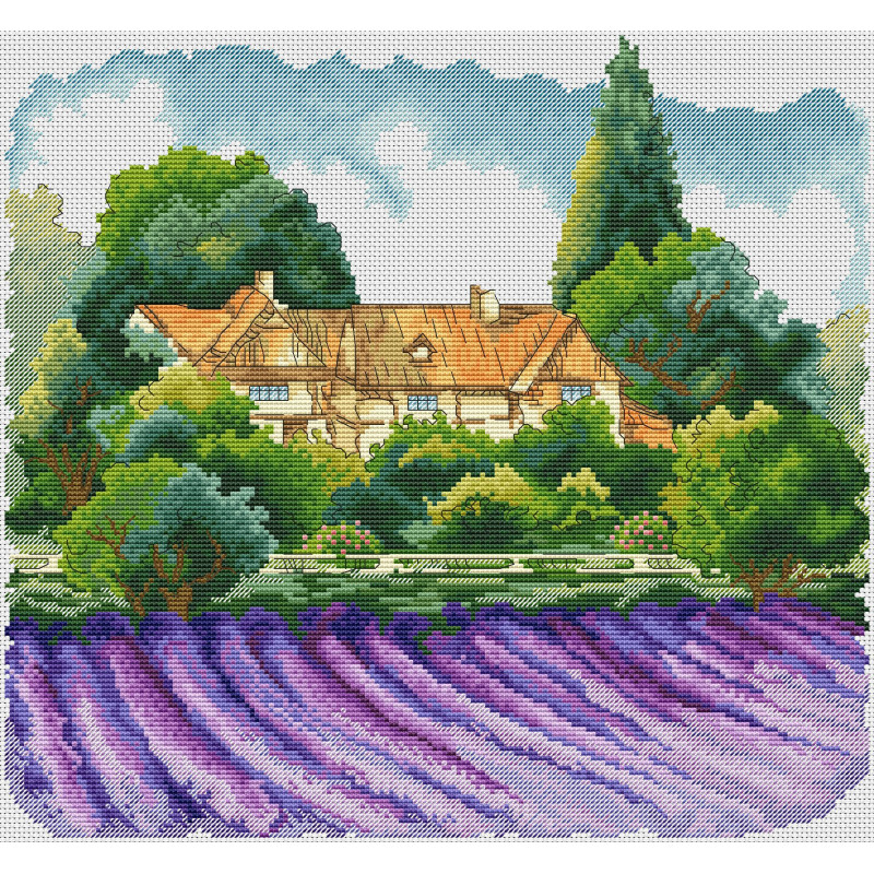 Cross Stitch Kit Lavender Waves Iris-Design 05209