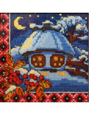 Cross-Stitch Kit “Winter Night” Lady 01272