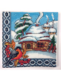 
Набір для вишивання хрестиком Леді, Зимова Україна серія Хатки (01295)